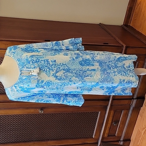 Lilly Pulitzer Dresses & Skirts - NWT Lilly Pulitzer Azita Tunic Dress In Toile Me About It print - Size XL